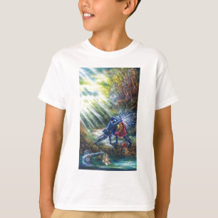 T-shirt ROSE OUBLIÉ combattant les chevaliers, l'argent et