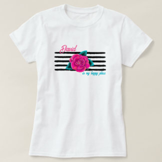T-shirt Rose personnalisé