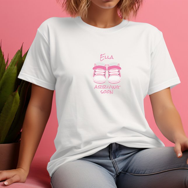 T-Shirt Rose personnalisé 'Future Maman' (Créateur téléchargé)