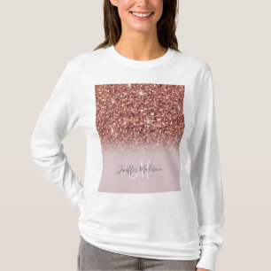 T-shirt Rose personnalisé Parties scintillant Gold Driver