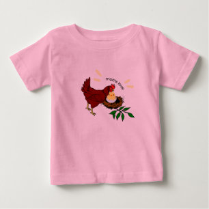 T-Shirt rose pour bébé fille.