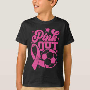 T-shirt Rose pour botter pour une guérison Football Sein C