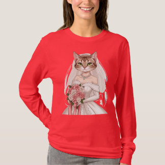 T-shirt rose pour femme avec une conception de cha
