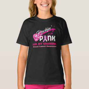 T-shirt Rose pour la chemise de conscience de cancer du