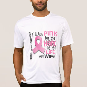 T-shirt Rose pour le héros dans mon cancer du sein