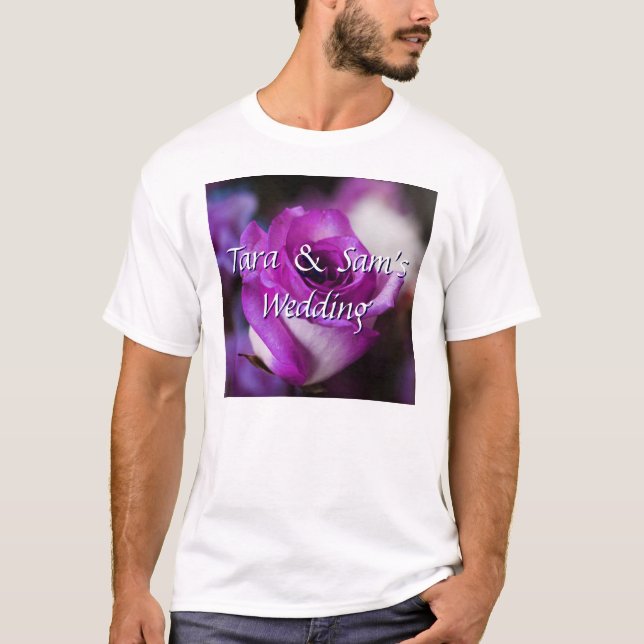 T-shirt Rose pourpre (Devant)