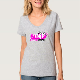 T-Shirt Rose Rétro Catnip Oblivion Esthétique Y2K