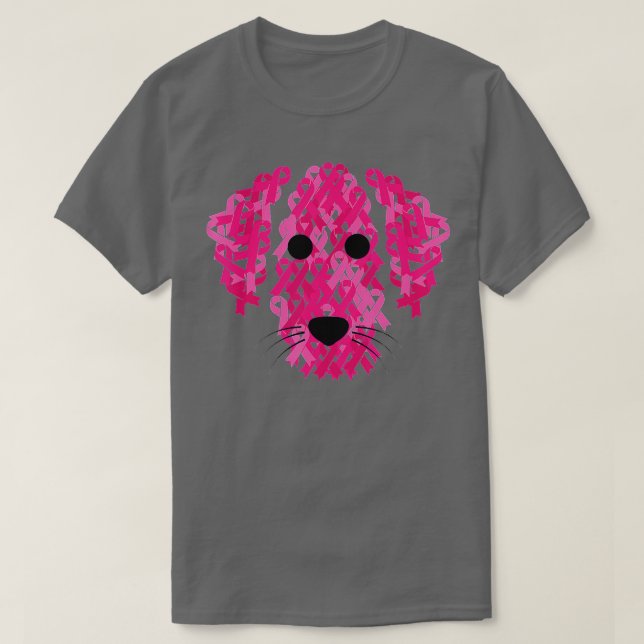 T-shirt Rose Ribbon Dog (Design devant)
