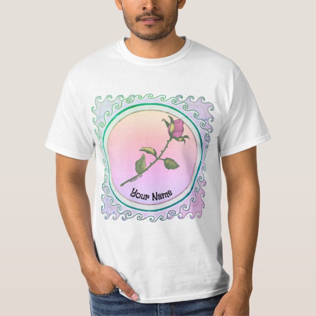 T-shirt Rose rose  (Devant)