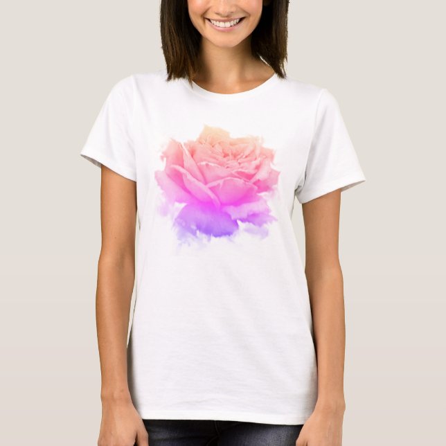 T-shirt Rose rose (Devant)