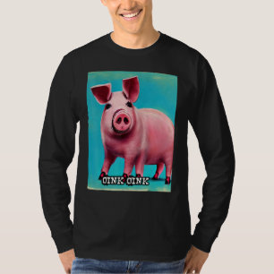 T-shirt Rose rose Piggie Cochon_10