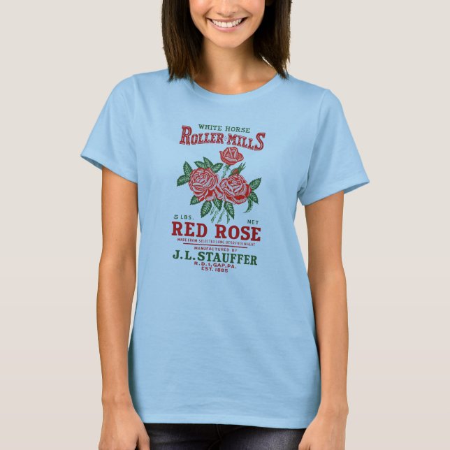 T-SHIRT ROSE ROUGE (Devant)