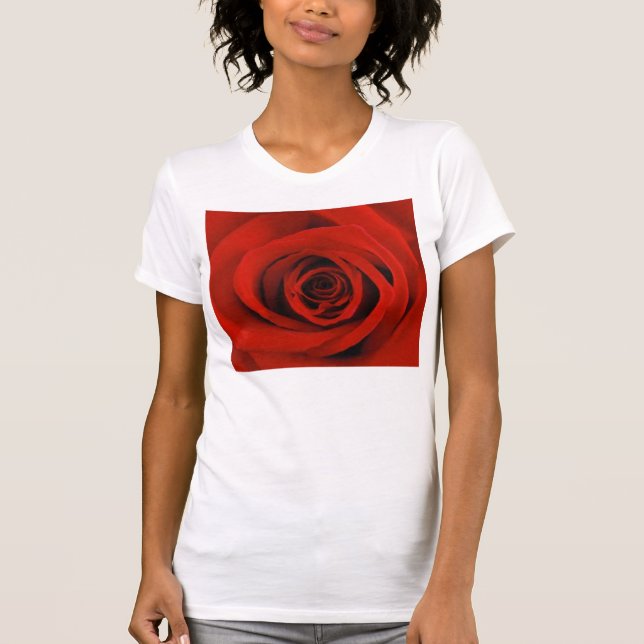 T-shirt Rose rouge (Devant)