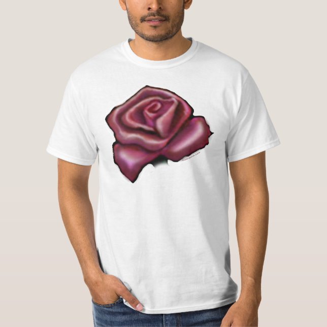 T-shirt Rose rouge (Devant)