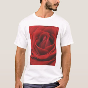 T-shirt Rose rouge de floraison