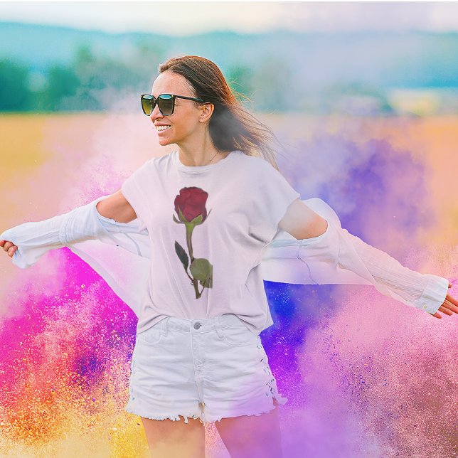 T-shirt Rose rouge femmes (Créateur téléchargé)