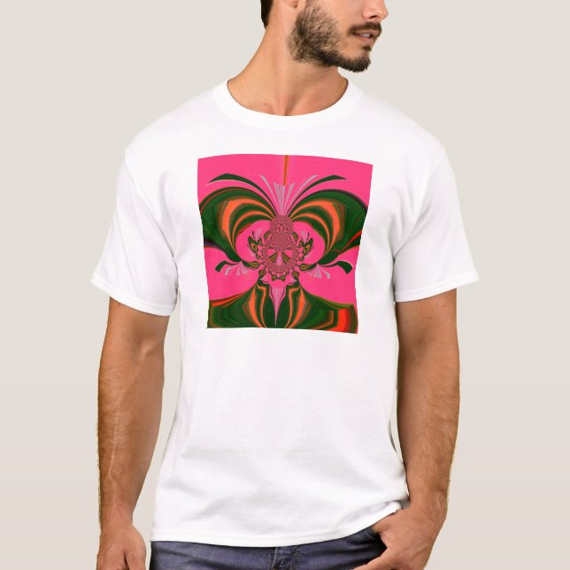 T-shirt Rose rouge or vert (Devant)