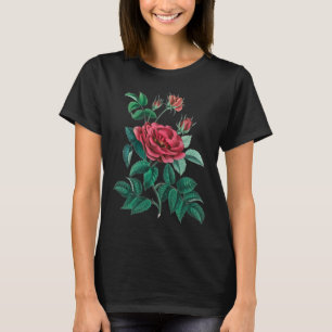 T-shirt Rose rouge vintage