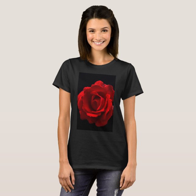 T-shirt Rose rouge wccna (Devant entier)