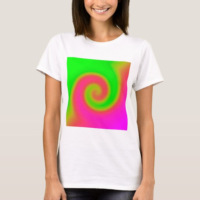 T-shirt Rose vert torse (Devant)