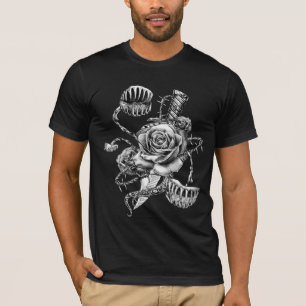 T-shirt Rose Vicieuse, Piège à Mouches, Dague