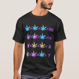T-shirt rose violet mens pour le jeu de maths