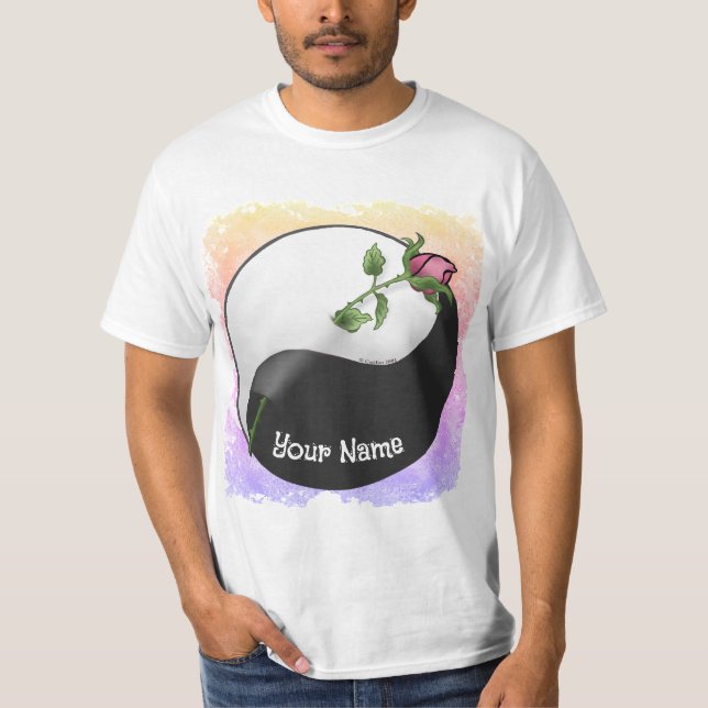 T-shirt Rose Yin Yang (Devant)