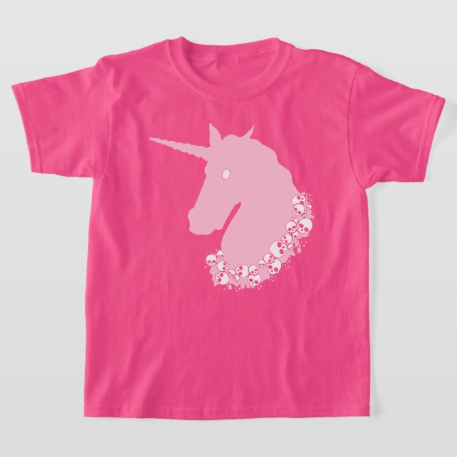 T-Shirt rose Zombie Unicorn (Poser)