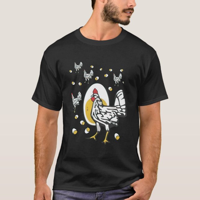 T-shirt Roseanne Poulet Roseanne Coq Et Oeufs (Devant)