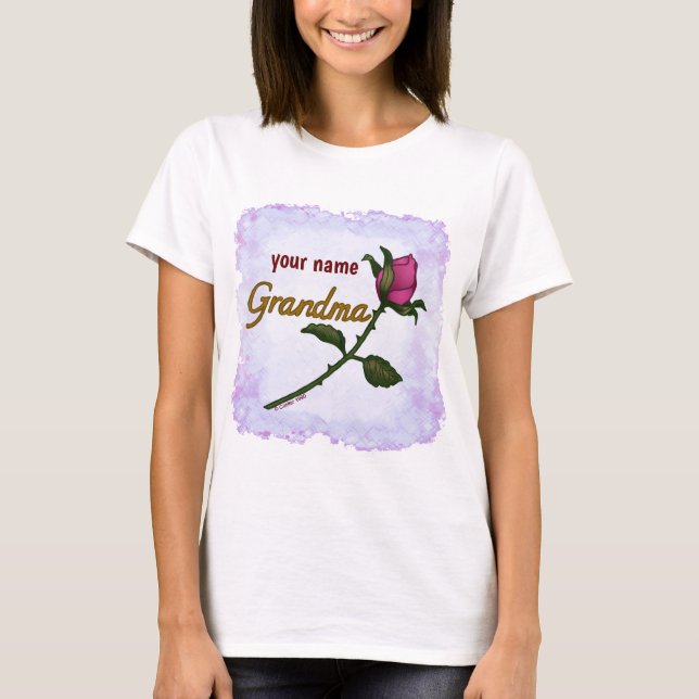 T-shirt Rosebud Grand-mère (Devant)