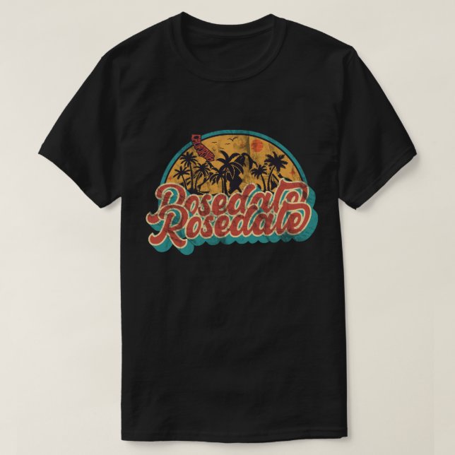 T-shirt Rosedale, Californie (Design devant)