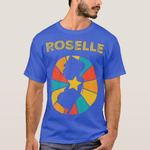 T-shirt Roselle New Jersey Vintage Souvenir déshabillé 1