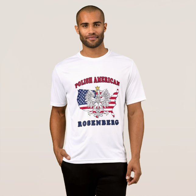 T-shirt Rosenberg Texas Polonais Américains (Devant entier)