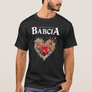 T-shirt Roses de grand-mère polonais Babcia