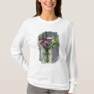 T-shirt Roses de Manet   et clématite dans un vase en