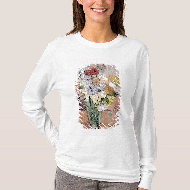 T-shirt Roses de Vincent van Gogh | et anémones, 1890 (Devant)