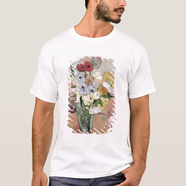 T-shirt Roses de Vincent van Gogh | et anémones, 1890 (Devant)