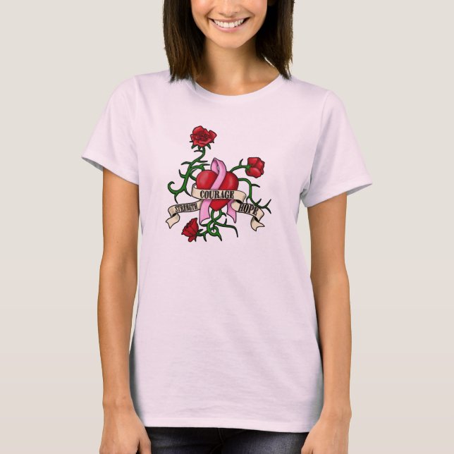 T-SHIRT ROSES D'ESPOIR (Devant)