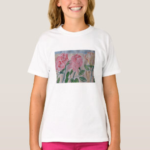 T-shirt Roses d'été Abstraits
