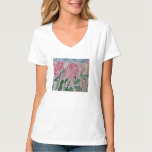 T-shirt Roses d'été Abstraits