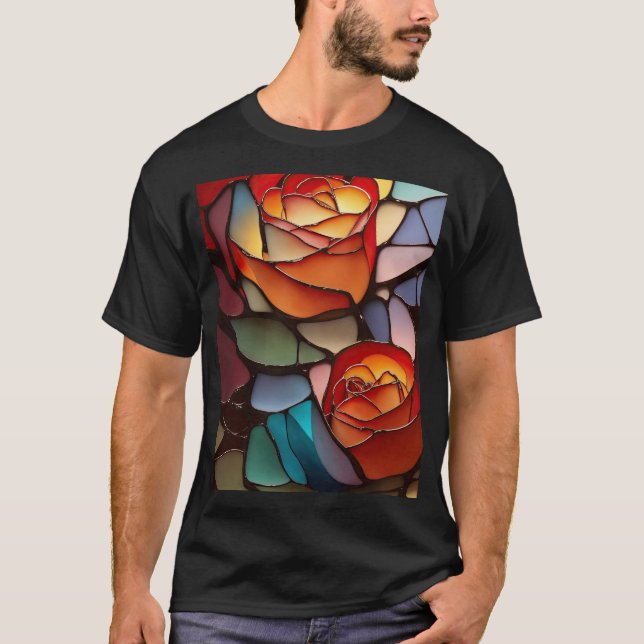 T-shirt Roses en verre (Devant)