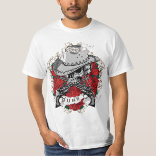 T-shirt Roses et armes à feu