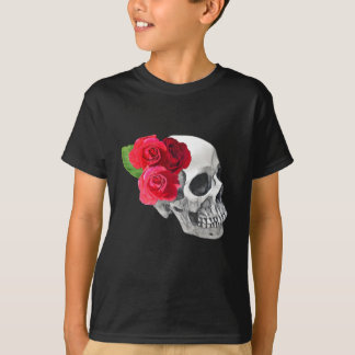 T-shirt Roses et crâne