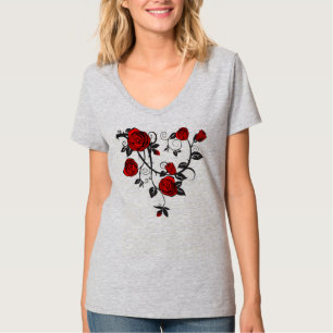 T-shirt Roses et vignes