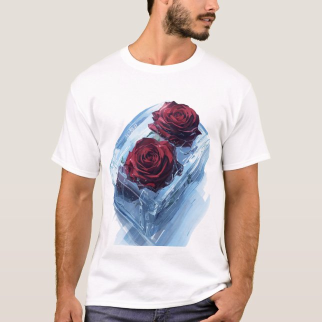 T-shirt Roses gelées (Devant)