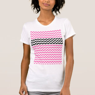 T-shirt Roses indien et noir Chevron par Shirley Taylor