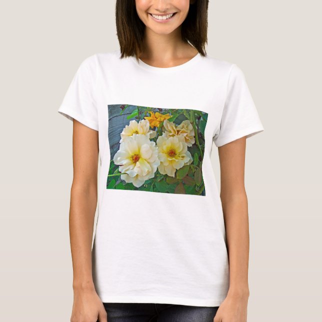 T-shirt Roses jaunes (Devant)