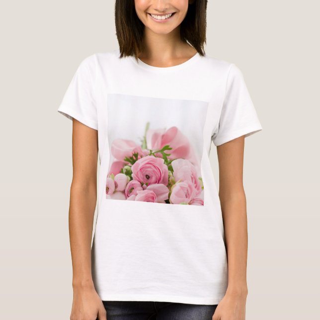 T-shirt Roses Mariages roses (Devant)
