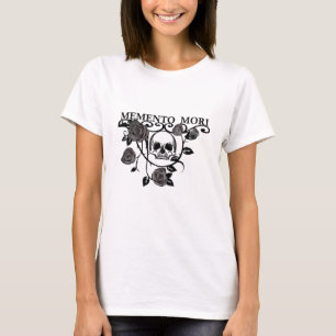 T-shirt Roses noirs Memento mori