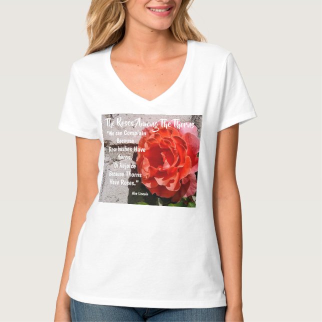 T-shirt Roses Parmi les Épines  Femmes (Devant)